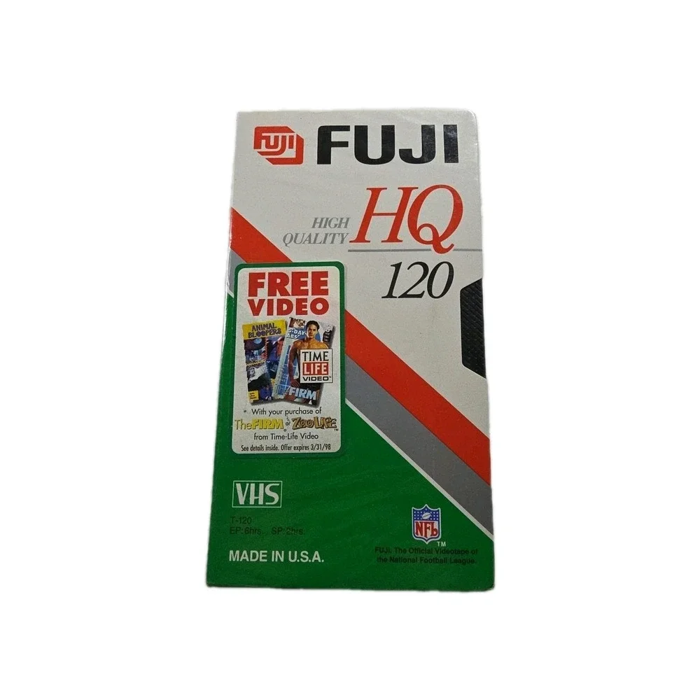 Sealed Fuji Film VHS Blank‎ Video Tape 6 hours HQ 120 High Quality